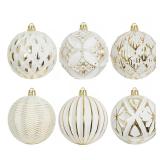 Vintage Rustic Christmas Ball Ornaments Set