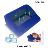 2x Inflatable Camping Pillow