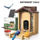 Bamboo Bird Feeder with Camera Green