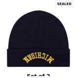 2x 3D Embroidered Upside Down City Football Hat