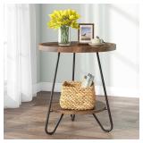 Tribesigns 2-Tier Round Side Table