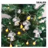 4Pcs Mini Disco Mushroom Hanging Ornaments