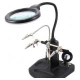 Soldering Helping Hand with LED Magnifier