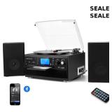 DIGITNOW Bluetooth Record Player Turntable