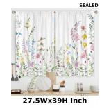 Riyidecor Spring Floral Kitchen Curtains