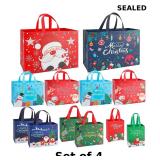 4x Christmas Gift Bags Assorted Sizes