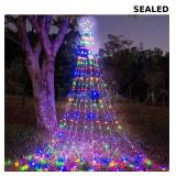 320 LED waterproof string lights with star topper