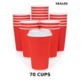 Glowcoast Disposable Coffee Cups With Lids