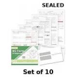 10x W2 Forms 2025 kit includes 4-part laser forms