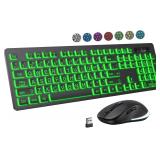Large Print Wireless Keyboard and Mouse