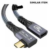 90 Degree 20Gbps 240W  HD USB  Cable