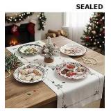 100-piece Christmas dinnerware set