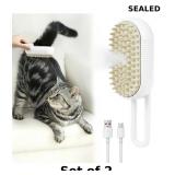 2x The Nepfaivy Cat Steam Brush is designed