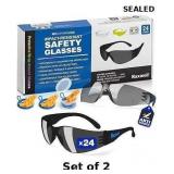 2x Raxwell Clear Safety Glasses