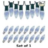 25 Pack C9 LED Christmas Bulbs