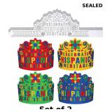 36 Pcs Color Your Own Hispanic Heritage Crowns DIY