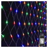 LYHOPE 12' x5' 360 LED Christmas Net Lights