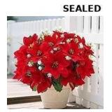 14'' Poinsettias Artificial Christmas Flowers