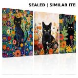 3 PCs Garden Cat Wall Decor