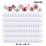2 inch Clear Plastic Fillable Ball Ornaments