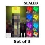 3x Light-up Wall Torch with Wall Mountable - 4...