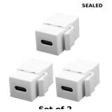 2x 3pcs USB C Jack Inserts Adapter