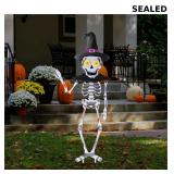 35.5' Metal Halloween Skeleton Yard Signs