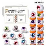 50 Packs Halloween Eyeball Stacking Game