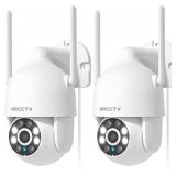 2K Security Cameras Outdoor 2pk