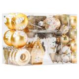 SHareconn 86pcs Christmas Tree Balls Ornaments, Sh