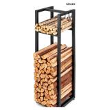 Firewood Rack Indoor Outdoor with Hooks