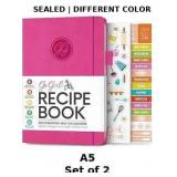 2x GoGirl Recipe Book ï¿½ Blank Cookbook