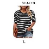 Beautife Women Plus Size Short Puff Sleeve Sweater