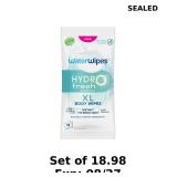 18x WaterWipes HydroFresh Refresh Wipes