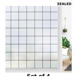 Windimiley Window Privacy Film Frosted x4