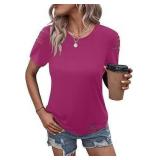 Eachyes Women's Short Sleeve T Shirt