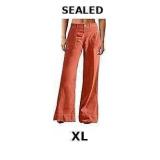 Flamingals Wide Straight Leg Mid Rise Baggy Pocket