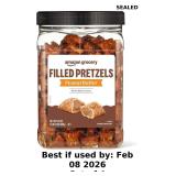Amazon Grocery, Peanut Butter Filled Pretzels x4