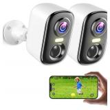 MISECU 2 Pack 2K Security Cameras