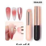 6x Set of 2 reusable silicone head brushes