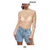 Mesh Sheer Top Women See Through Tops