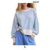 Gacaky Womens Striped Oversized Sweatshirts