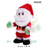 3x Dancing Santa Claus, Walking and Singing...