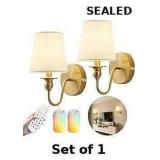 Battery Operated Wall Sconces set of Two