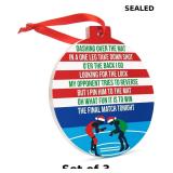 ChalkTalkSPORTS Wrestling Ceramic Ornament x3