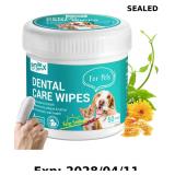 Teeth Cleaning Wipes for Dogs & Cats, Dog Finger