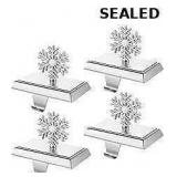 MNKXL Set of 4 Metal Christmas Stocking Holders