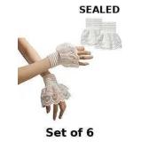 MIUPOO Detachable Sleeve,Floral Layered Cuff x6