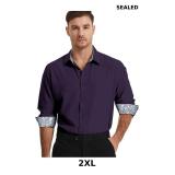 Men's Dress Shirts Long Sleeve Wrinkle-Free