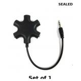 5-Way Multi Headphone Audio Splitter Connector